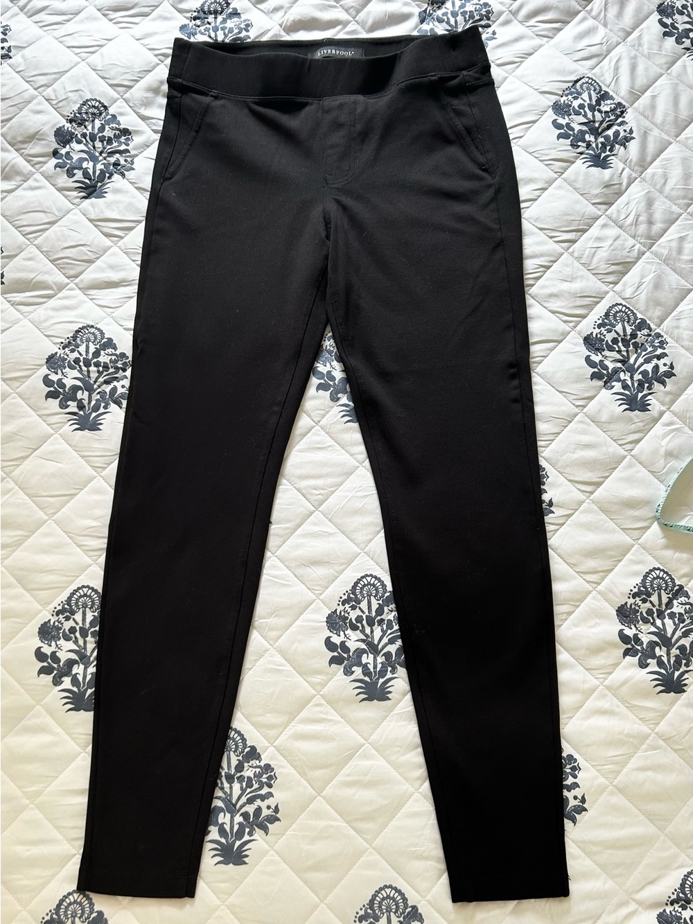 EUC Stitch Fix Liverpool Kennedy Black Pull On Skinny Pants with Stretch